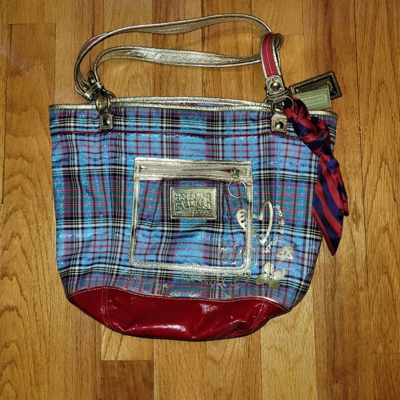 Coach Handbags - Rare Coach 2010 Poppy Tartan Bella 15887 Tote